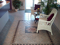 Ceramic Tiled Floor with Mosaic Design II