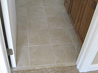 Ceramic Tiled Bathroom Floor