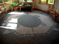 Mosaic “Turtle” Floor Design (back)